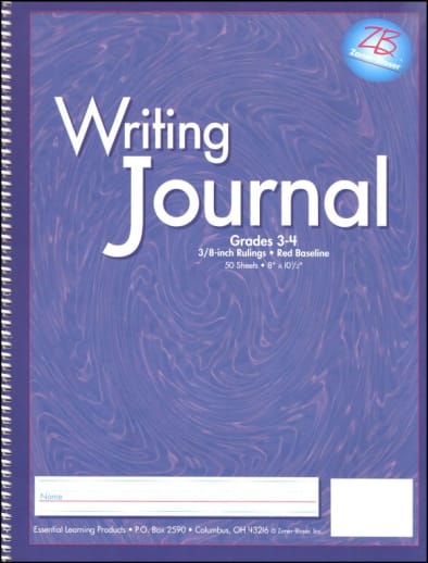 Writing Journal Z/B Liquid Dark Blue Gr. 3-4, 3/8" rule