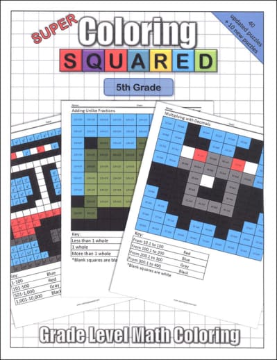 Super Coloring Squared: 5th Grade