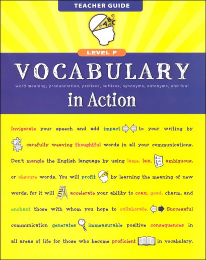 Vocabulary in Action Level F Teacher Guide