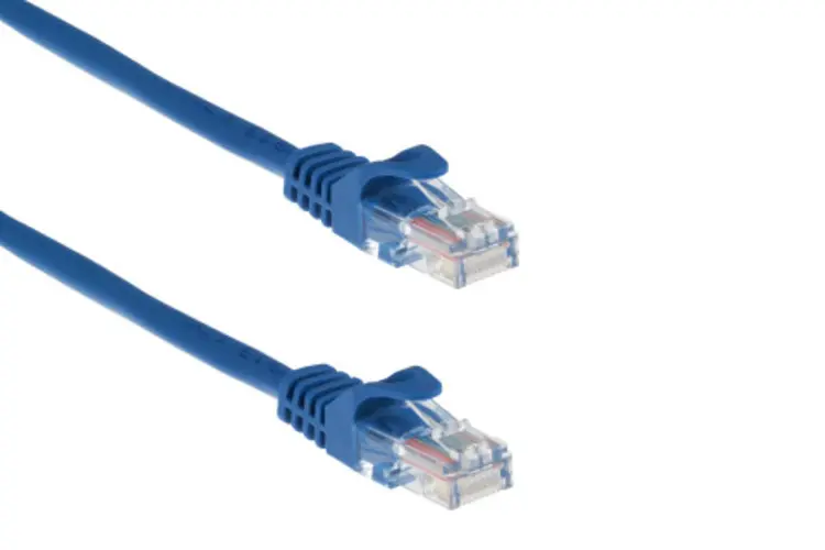 Cat5e Ethernet Patch Cable, Snagless, UTP, 7 ft, Blue