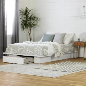 Platform Bed with Drawer