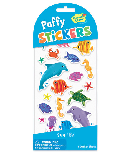 Sea Life Puffy Stickers