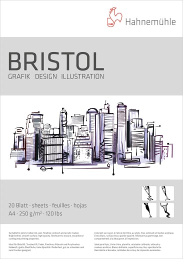 Bristol Pad Size A4/8.27" x 11.69"