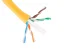 Cat6 Bulk Ethernet Cable, Unshielded, Solid, CMR, Pull Box, 1000 ft, 550 Mhz, Yellow