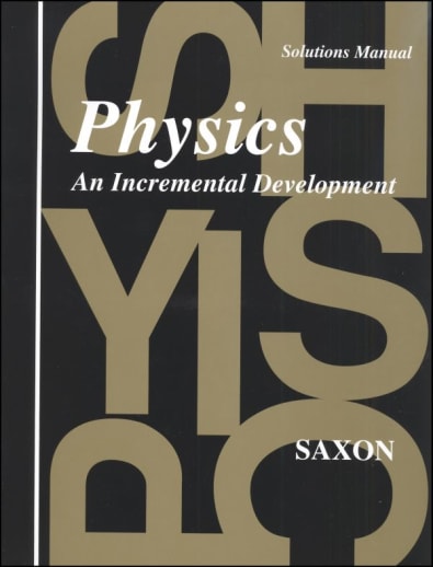 Saxon Physics Solution Manual