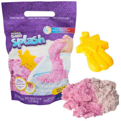 Kinetic Sand - Splash.1.5lb White-Pink Color Changing