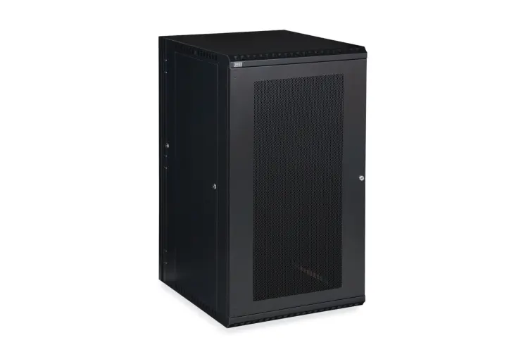 22U LINIER Swing-Out Wall Mount Cabinet - Vented Door