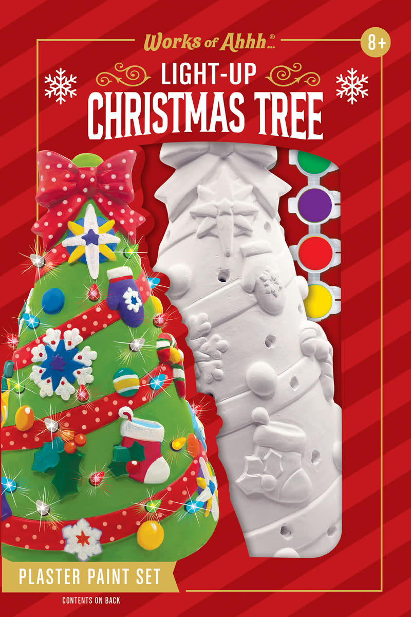 Christmas Tree - 10" LED Light-Up Plaster Paint Kit