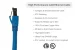 CAT8 Shielded Ethernet Patch Cable, 40Gbps, Snagless, 3 ft, Blue
