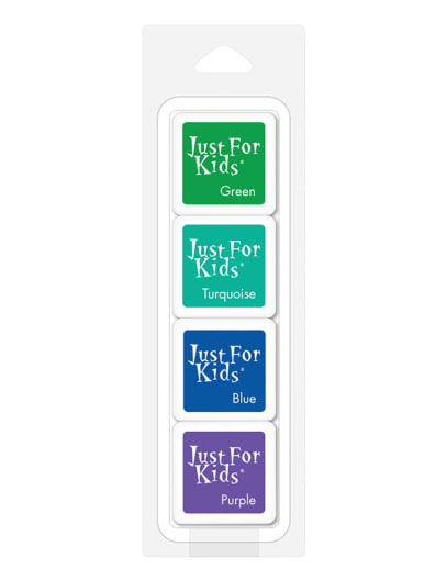 Hot Just for Kids Ink Pads 4-Cube Pack