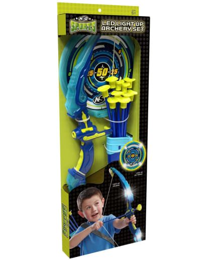LED Light Up Archery Set with Suction Cup Arrows | NSG Sports