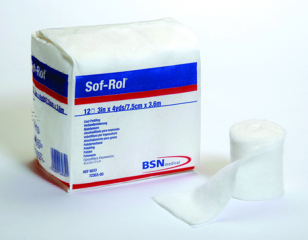 Sof-Rol White Rayon Undercast Cast Padding, 2 Inch x 4 Yard MK 4896