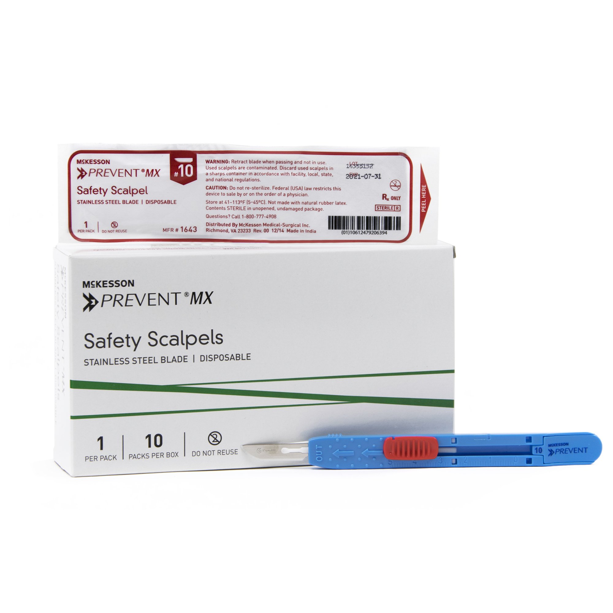 McKesson Prevent MX Safety Scalpel, Size 10 MK 911766