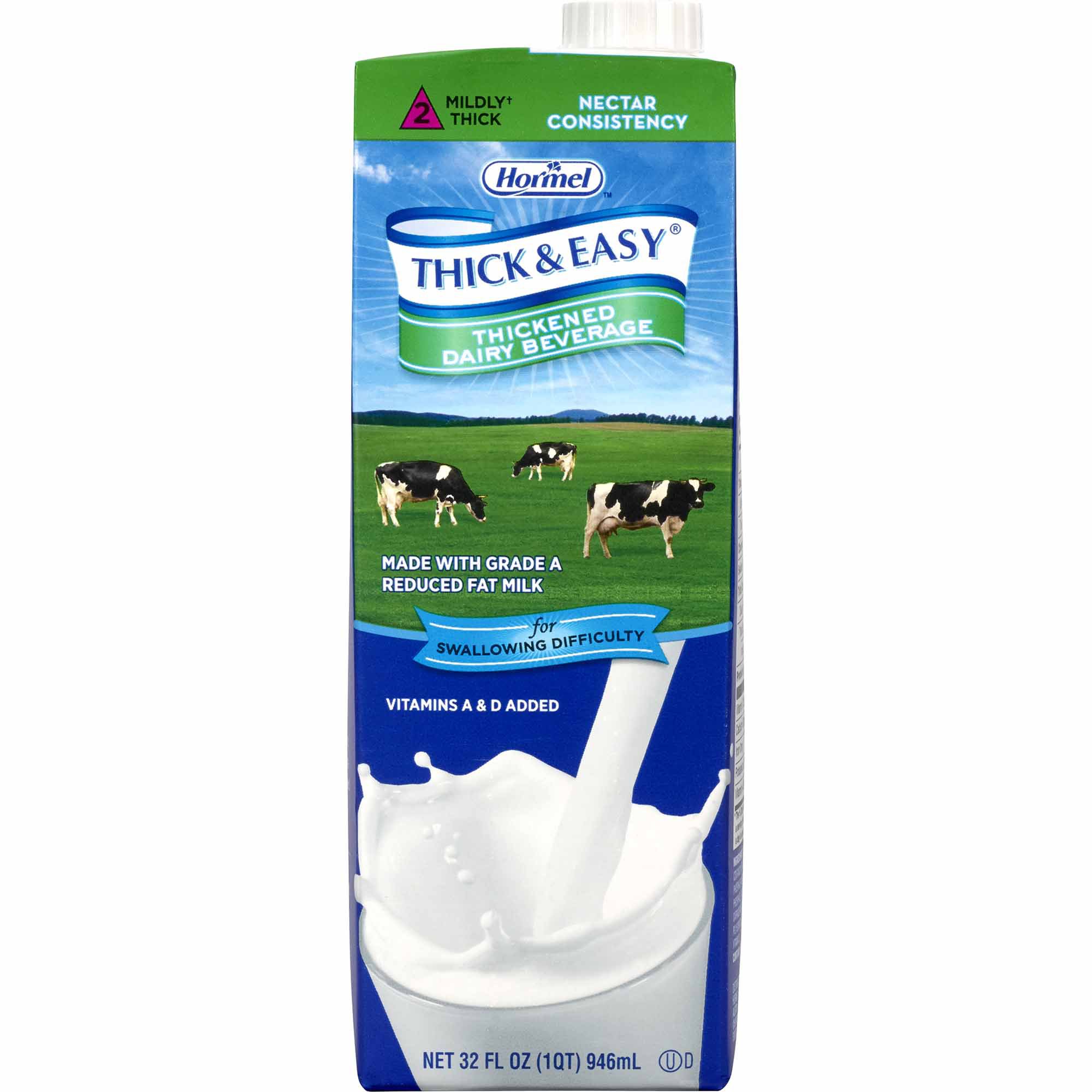 Thick & Easy Dairy Nectar Consistency Milk Thickened Beverage, 32-ounce carton MK 1058819