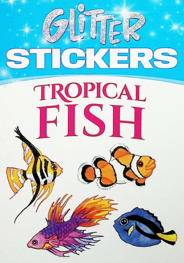 Glitter Tropical Fish Stickers