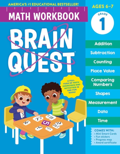 Brain Quest Math Workbook: Grade 1