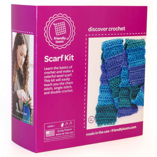 Friendly Loom Discover Crochet Scarf Kit - Ocean
