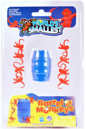 World's Smallest Barrel of Monkeys