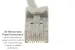 Cat5e Ethernet Patch Cable, Snagless, UTP, 0.5 ft, Gray