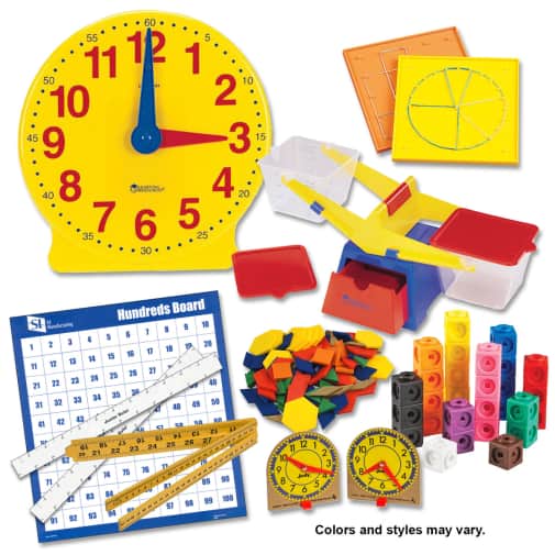 Saxon Math Manipulative Kit 1 (Basic Plastic Pattern Blocks, Optional Items)