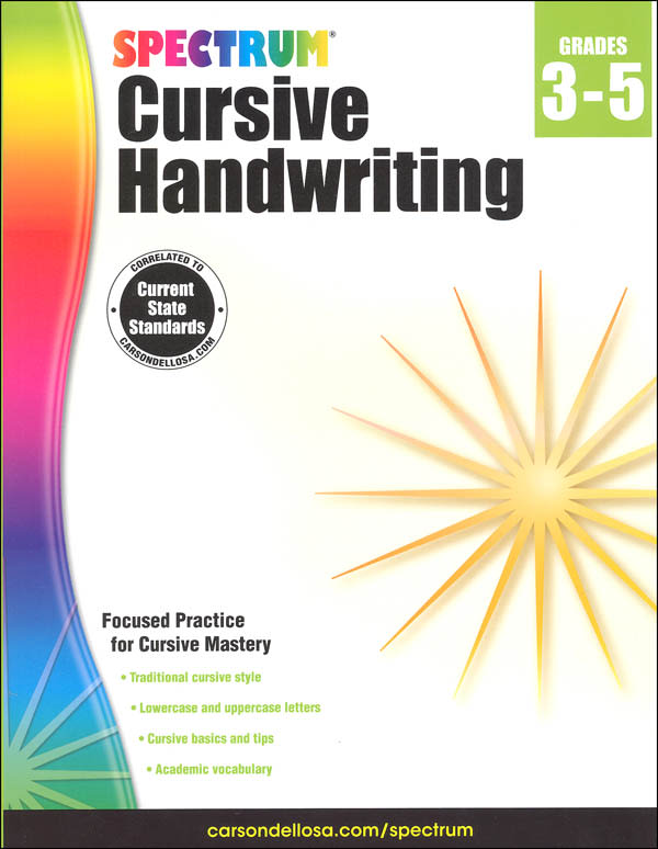 Spectrum Handwriting: Cursive
