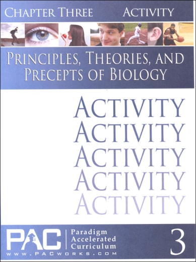 Principles, Theories & Precepts of Biology Chapter 3 Activities