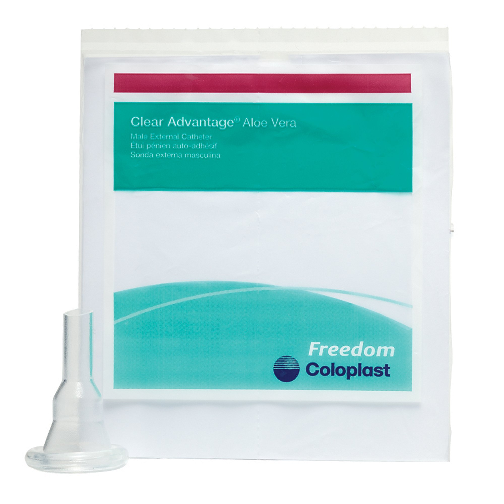 Coloplast Freedom Clear Male External Catheter, Med, Strip MK 331549