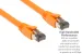 CAT8 Shielded Ethernet Patch Cable, 40Gbps, Snagless, 7 ft, Orange