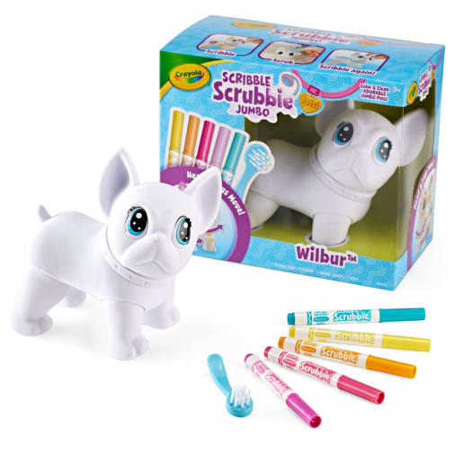 Crayola Scribble Scrubbie Jumbo Pet, Big Wilbur