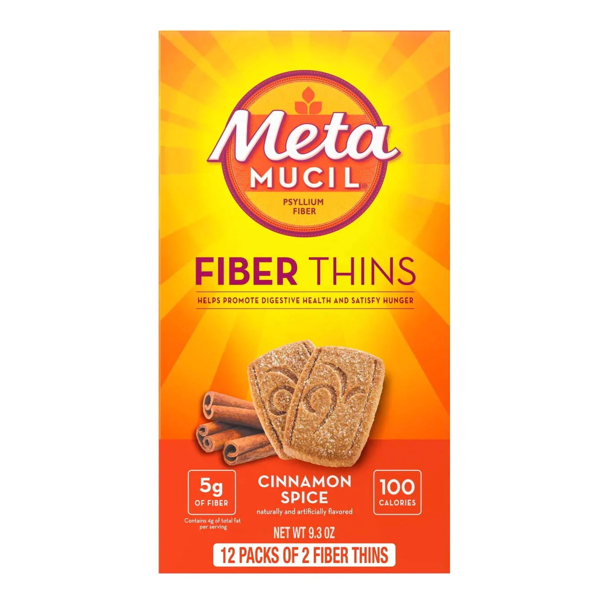Metamucil Fiber Supplement Cinnamon Spice Flavor Wafer MK 1063976