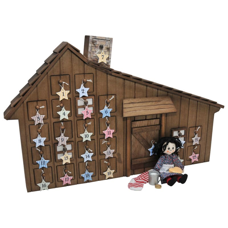 Little House® Advent Calendar with Removable Ornaments and Christmas Set, Home Decor