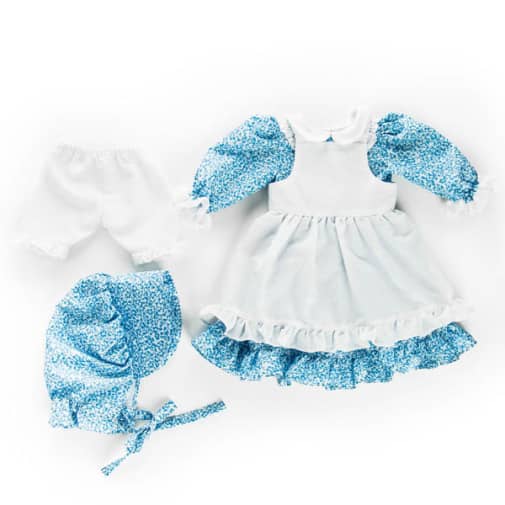 Mary Ingalls Doll Blue Prairie Dress