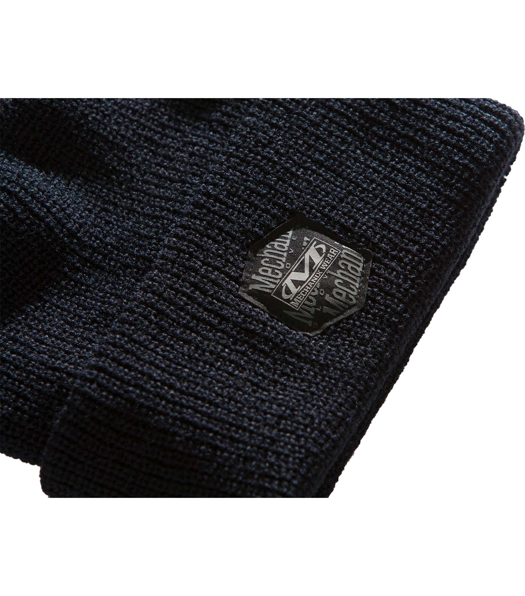 Classic Ribbed Cuff Knit Beanie - Black | Mechanix EU