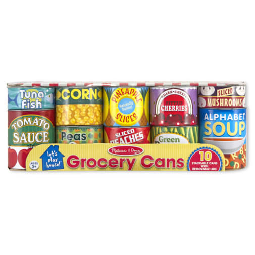 Melissa & Doug Let's Play House! Grocery Cans