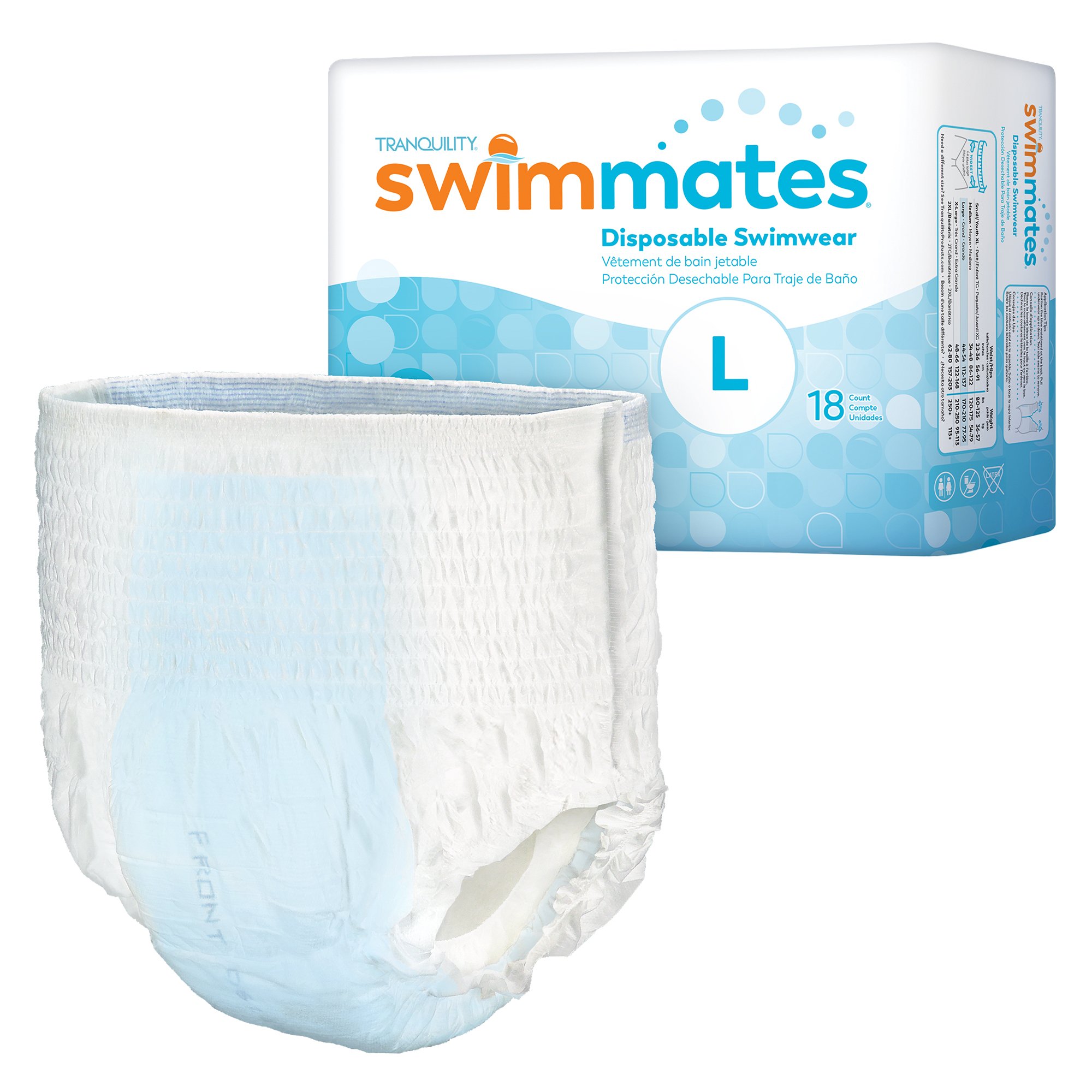 Swimmates Bowel Containment Swim Brief, Large MK 884133