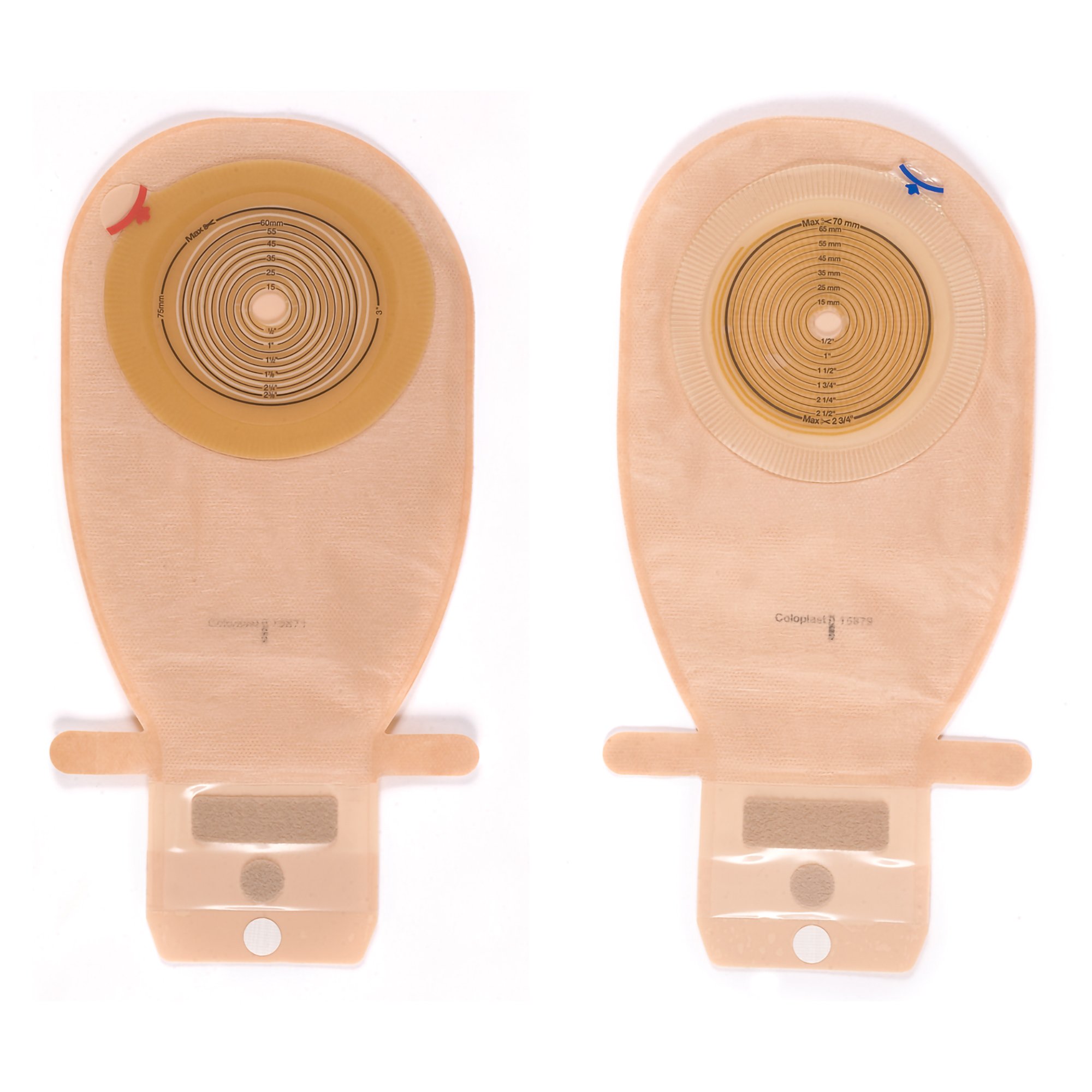 Assura Flat One-Piece Opaque Colostomy Pouch, Cut to fit Stomas 10  76mm MK 557041