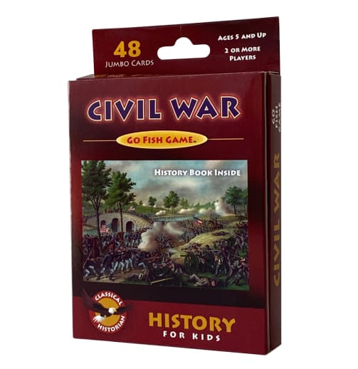 Civil War Go Fish Game with History Book