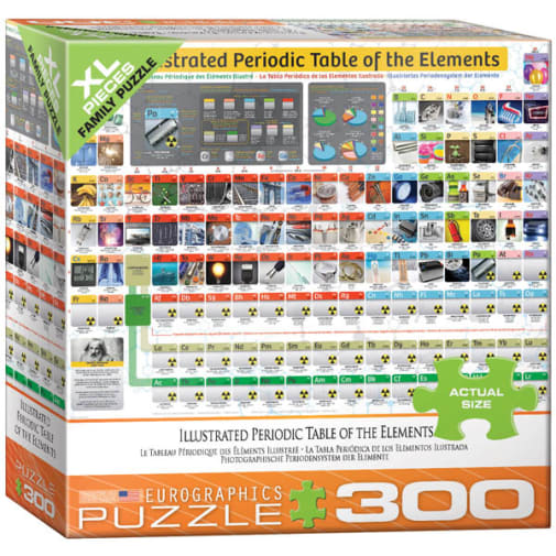 Eurographics Illustrated Periodic Table of the Elements Puzzle - 300 pieces
