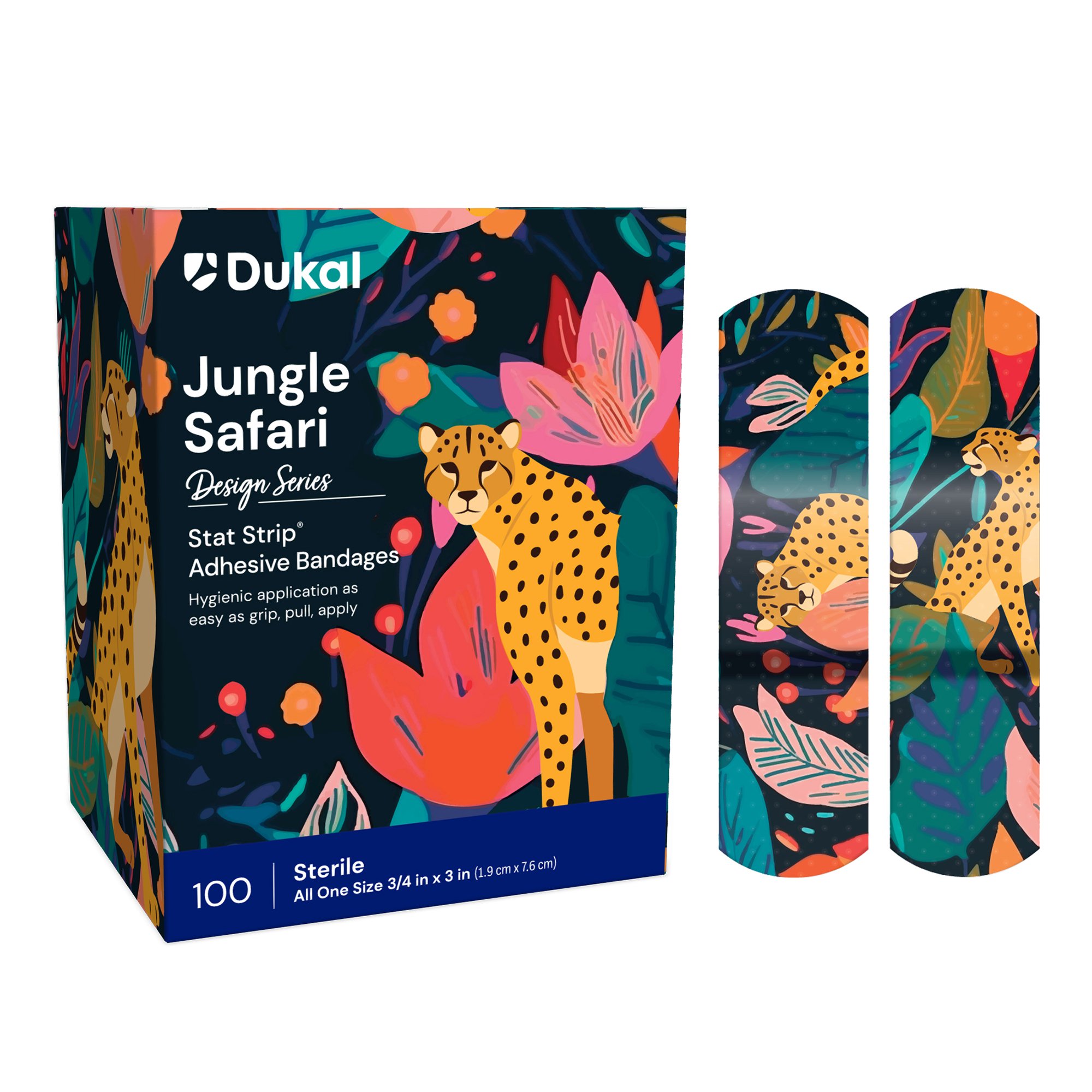 American White Cross Stat Strip Designer Safari Adhesive Strip,  x 3 Inch MK 875162