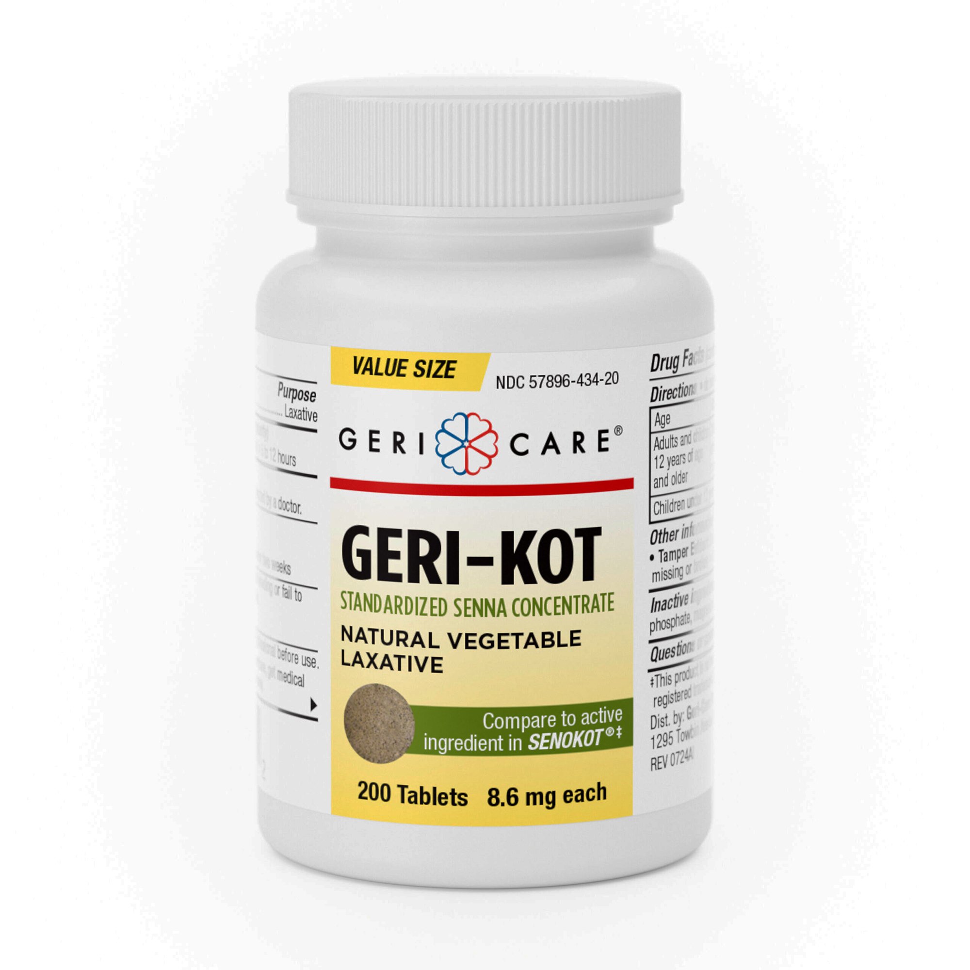 Geri-Care Geri-Kot Senna Concentrate Natural Vegetable Laxative MK 1249433