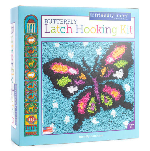 Butterfly Latch Hooking Kit by Friendly Loom