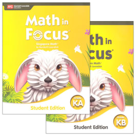 Math in Focus 2020 Student Edition Collection Grade K
