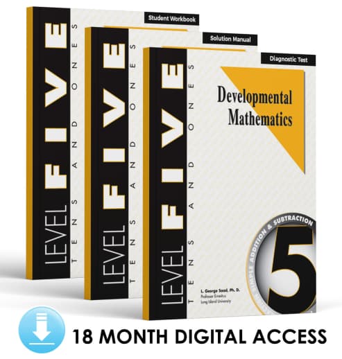 Developmental Math: Level 5 E-Book Set | Tens & Ones: Simple Additions and Subtractions (18 Month Access)