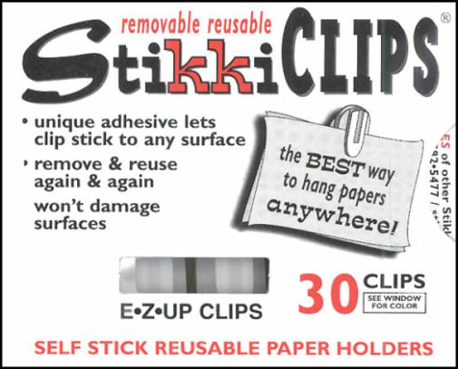 StikkiClips - Set of 30 White