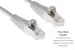 Cat5e Shielded Ethernet Patch Cable, Half-moon Boot, 1ft, Gray