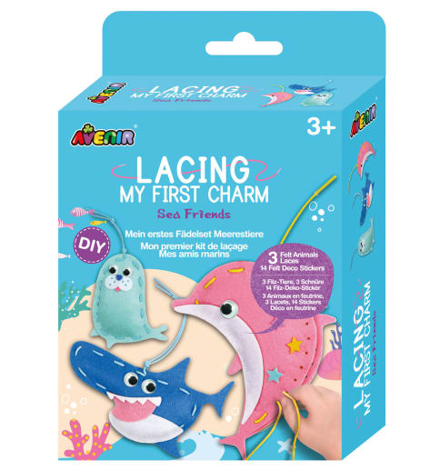 Lacing My First Charm - Sea Friends