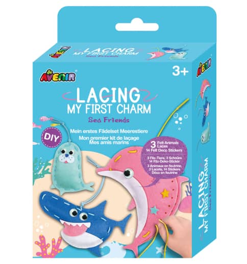 Lacing My First Charm - Sea Friends