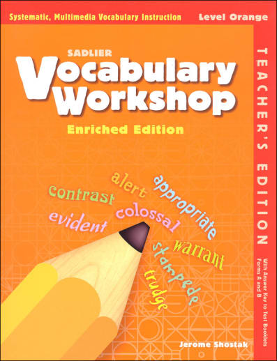 Vocabulary Workshop Enriched Teacher Edition Grade 4 (Orange)