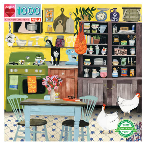 eeboo Kitchen Chickens Jigsaw Puzzle (1000 pieces)