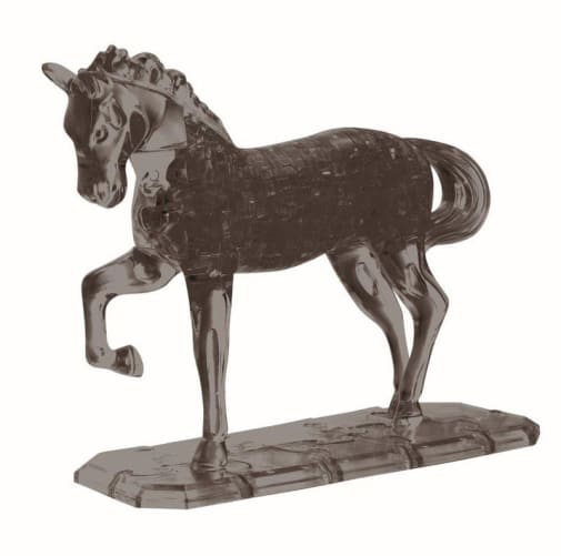 Deluxe 3D Crystal Puzzle - Black Horse